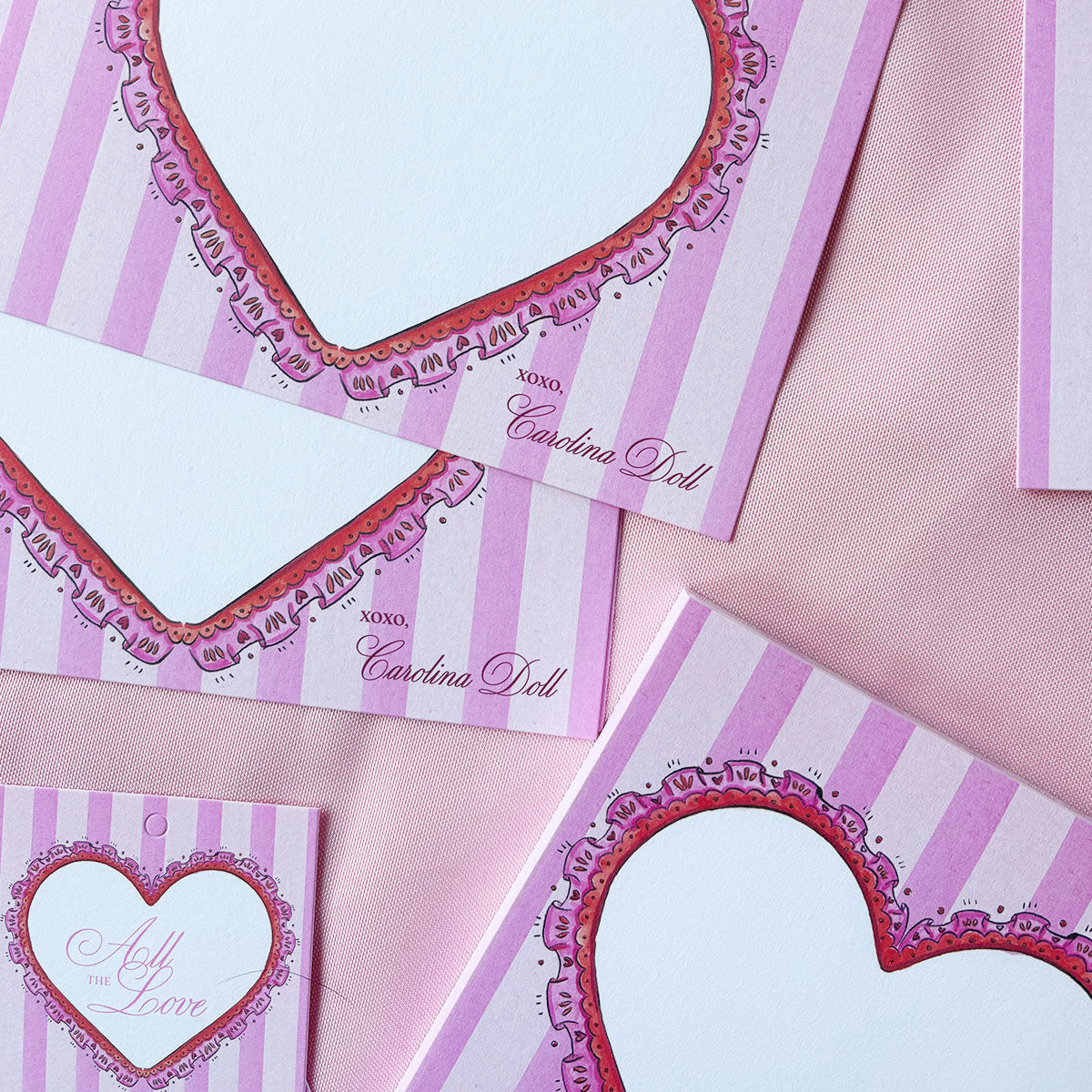 Vintage Heart Valentine Notepad