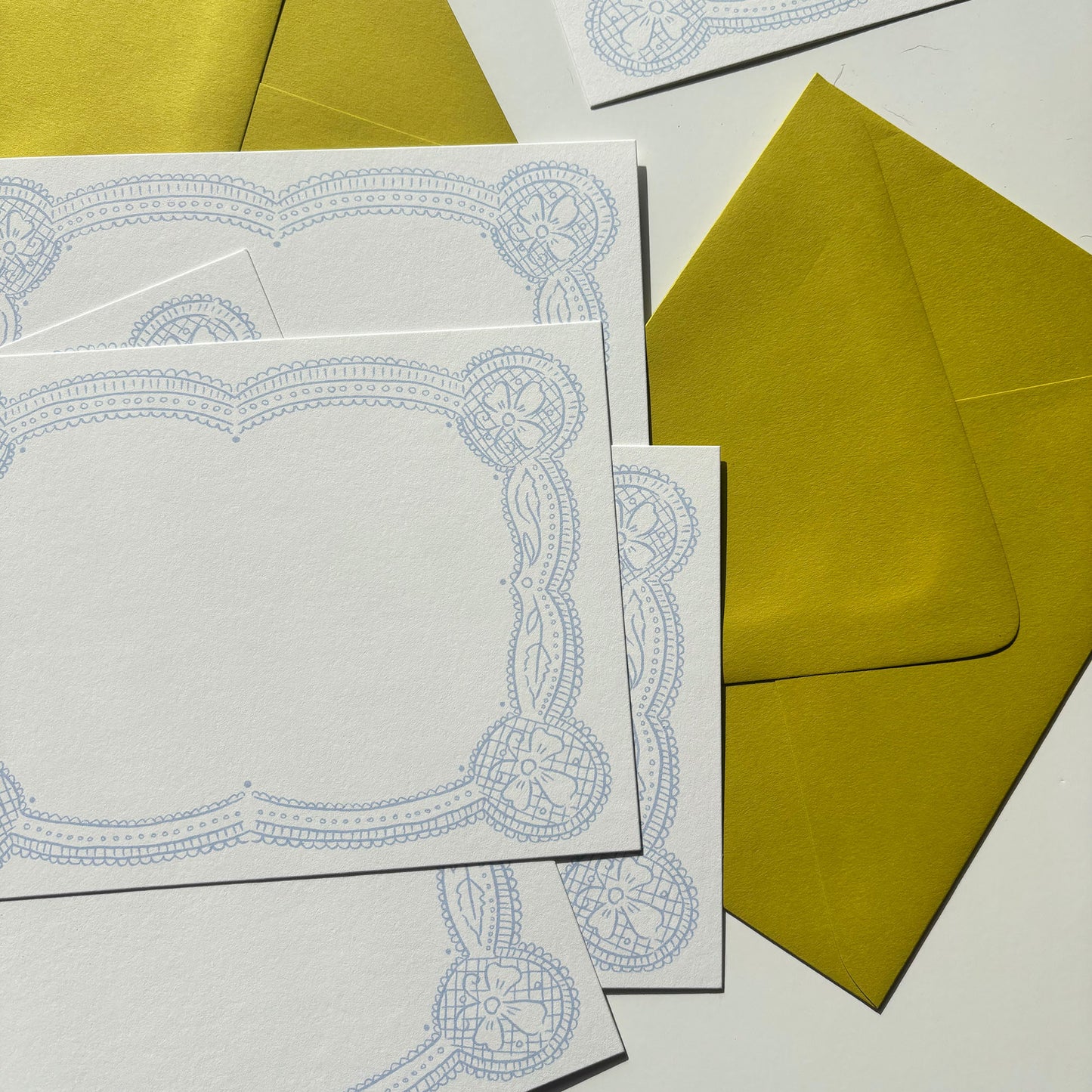 Blue Lace Stationery