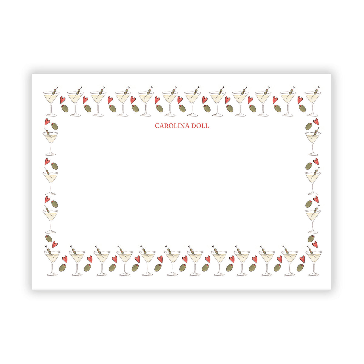 Martini Stationery
