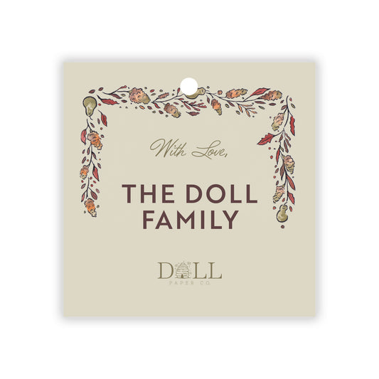 Dried Fall Florals Gift Tags