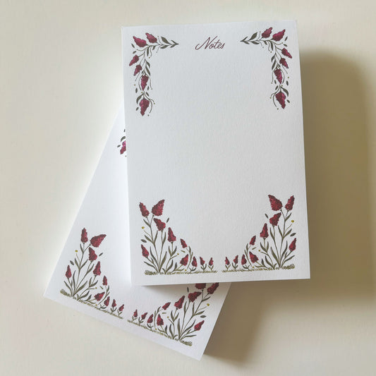 Fall Flowers Notepad