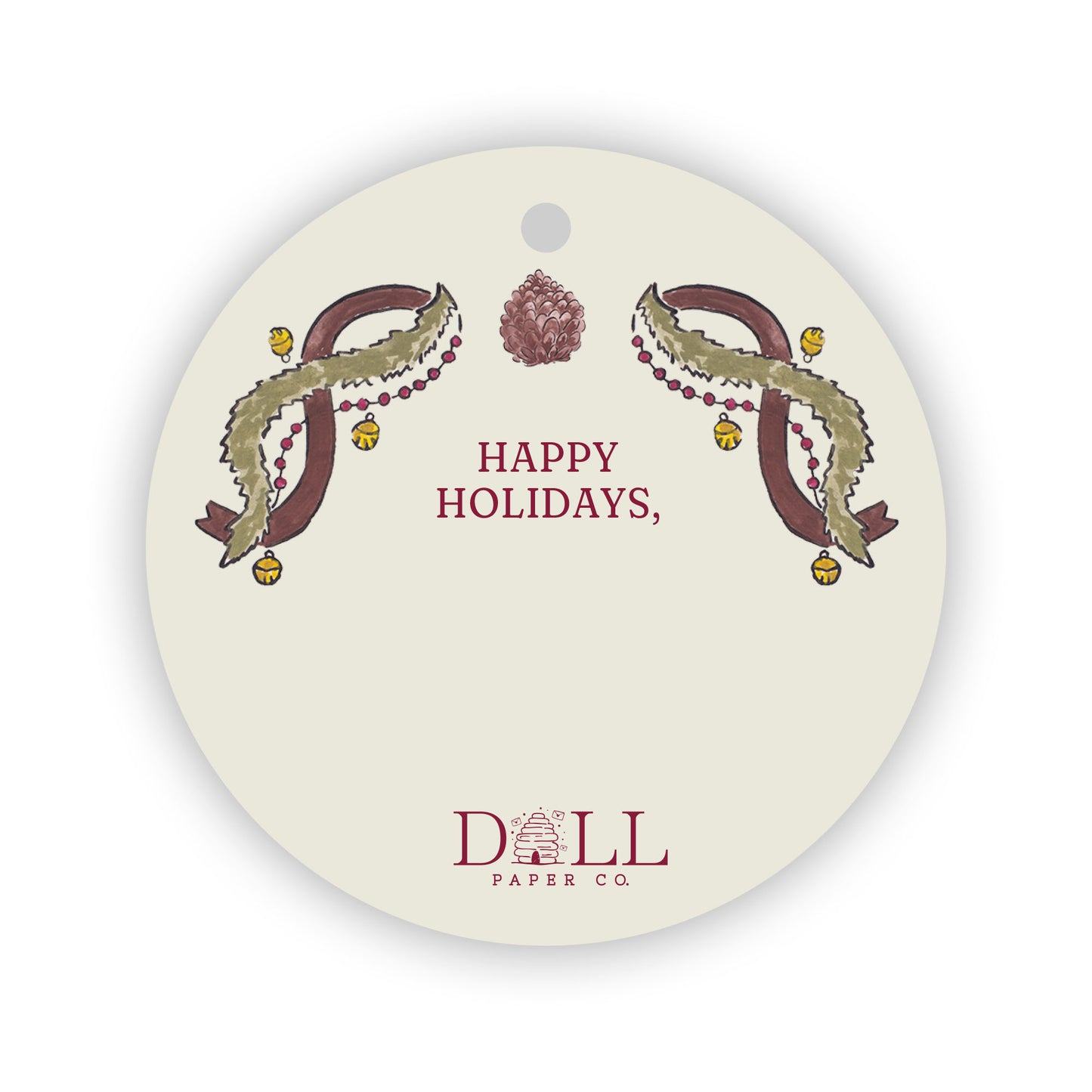 Jingle And Pine Gift Tag