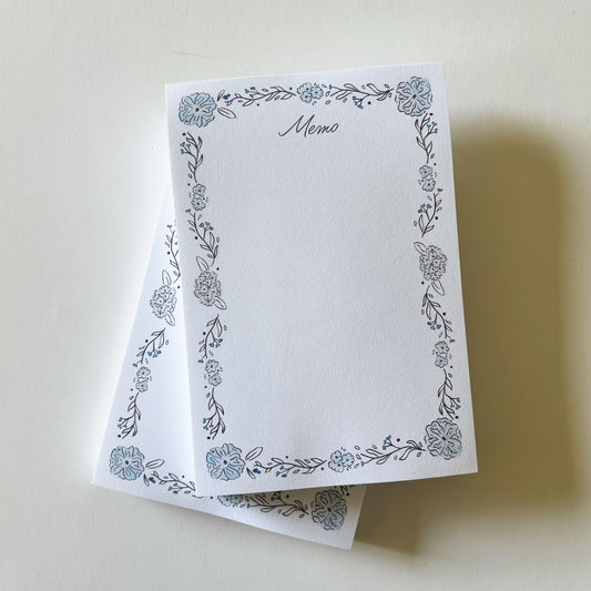 Blue Hydrangea Notepad