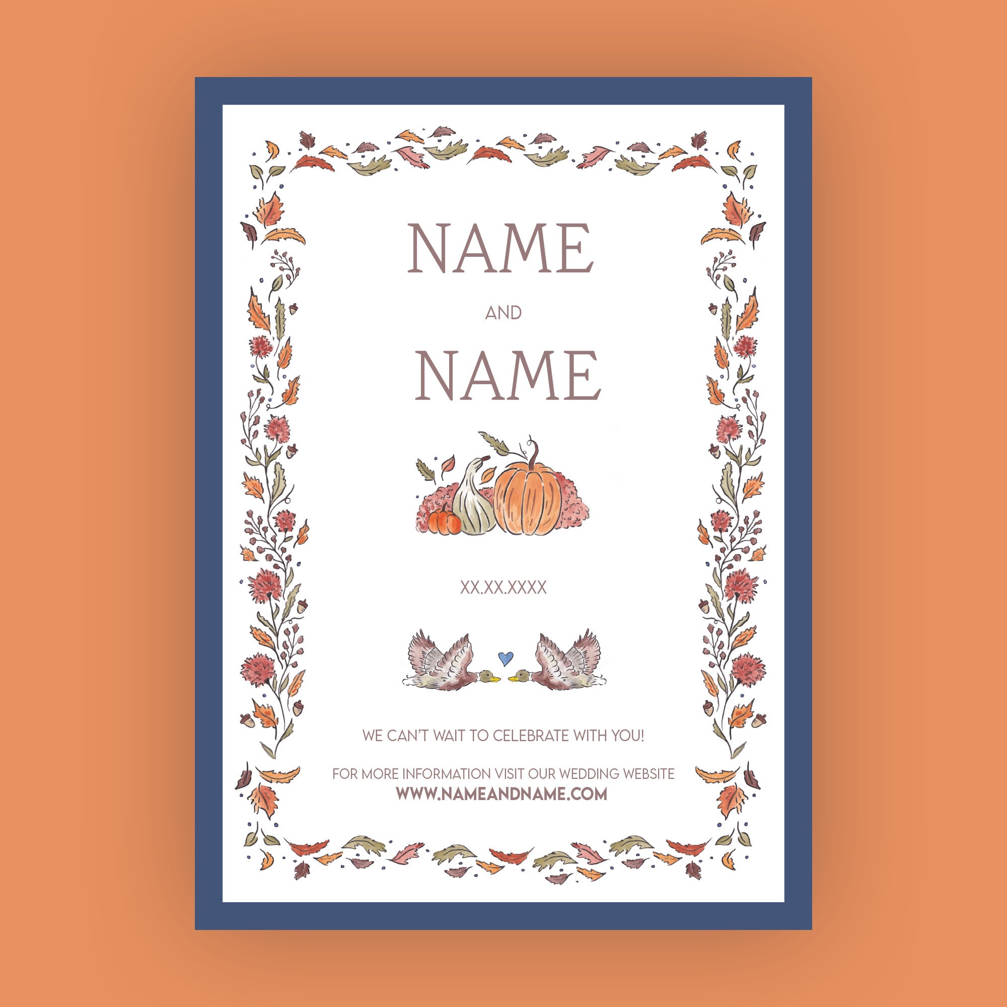 Fall Suite Save The Date – Doll Paper Co.