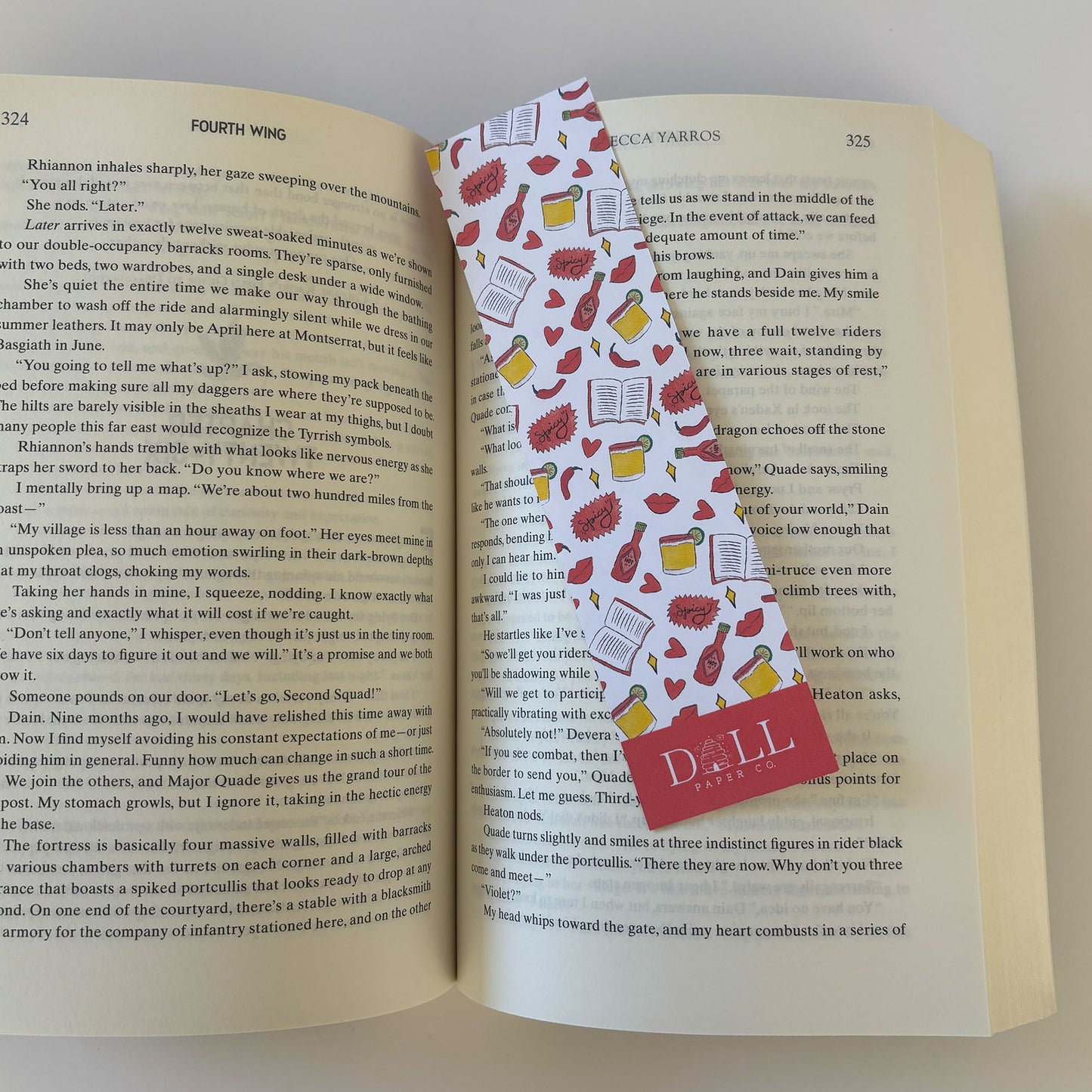 Spicy Books Only Bookmark