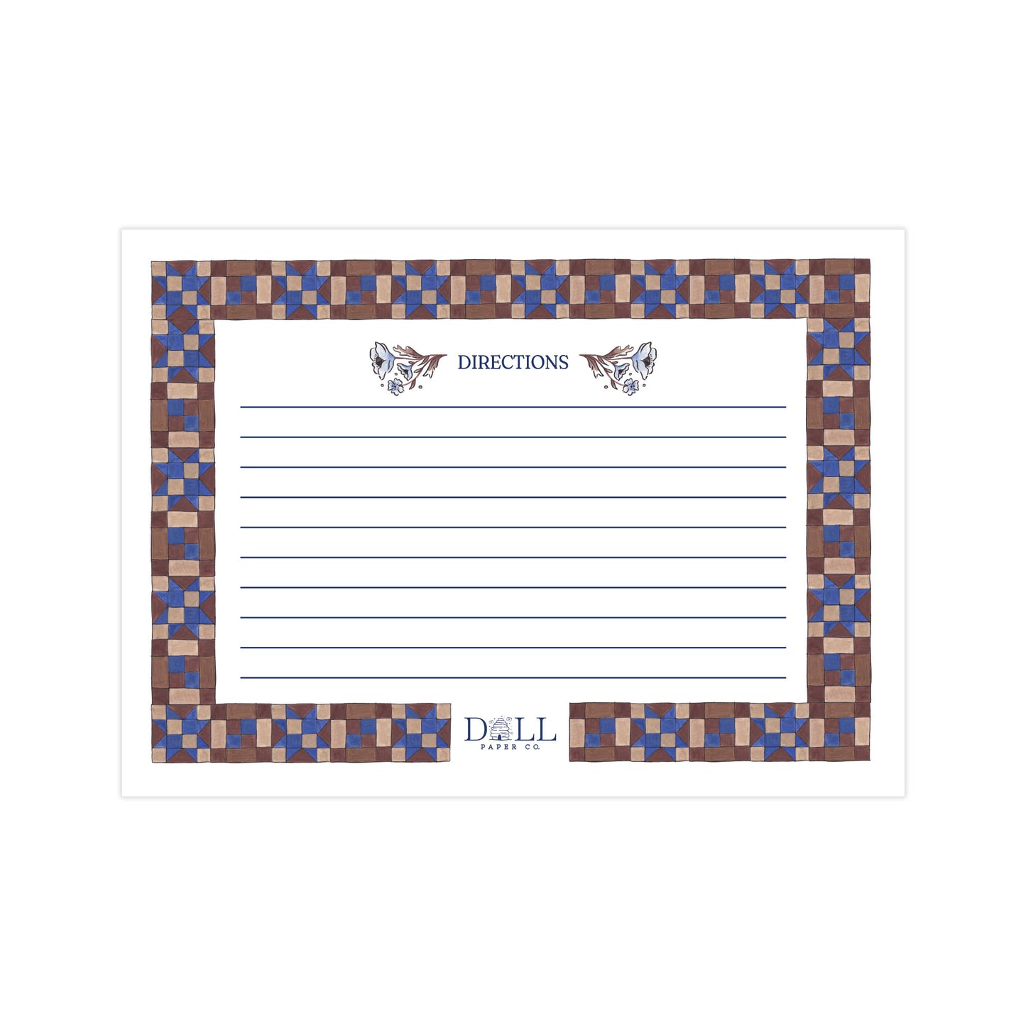 Cozy Quilt Collection Recipe Card