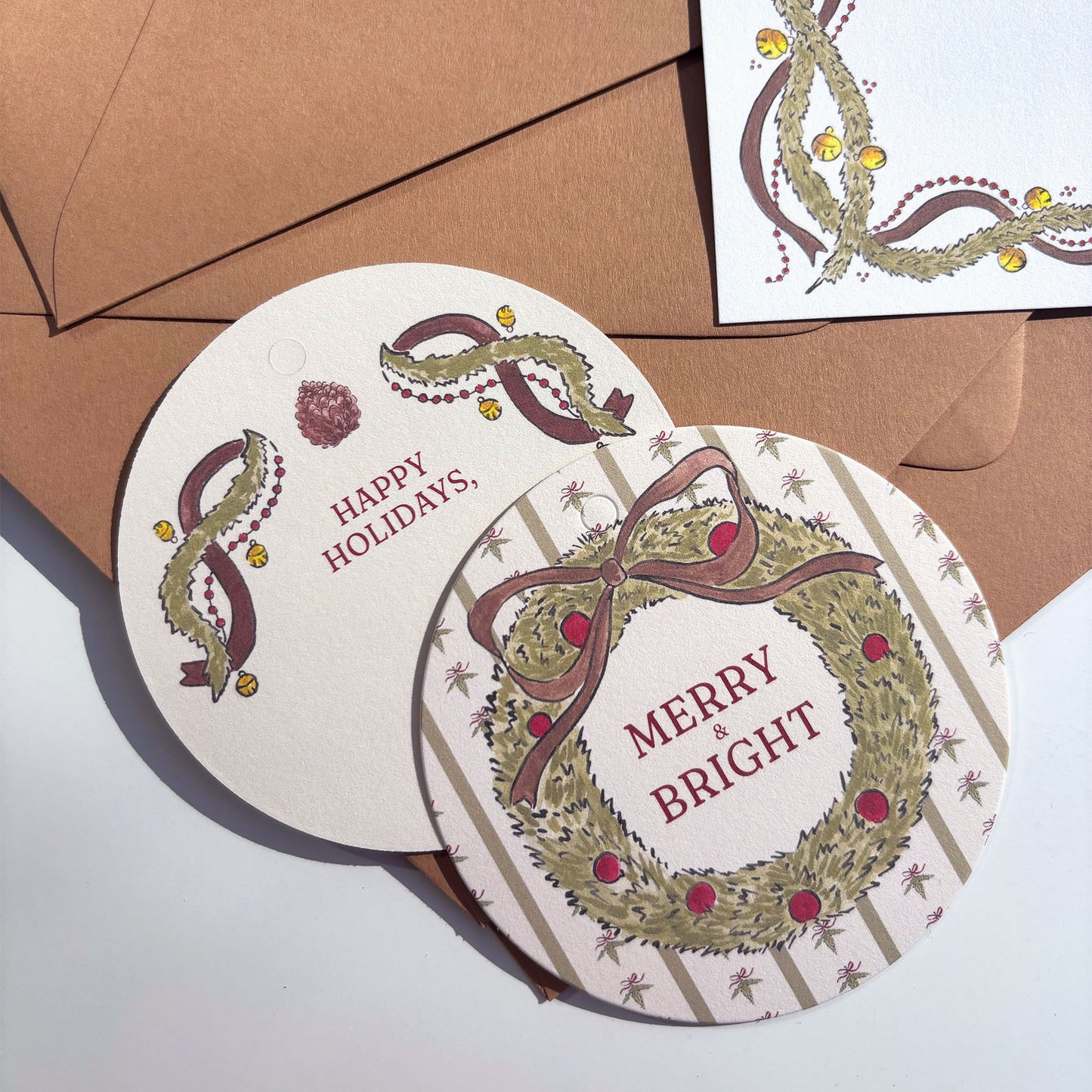 Jingle And Pine Gift Tag