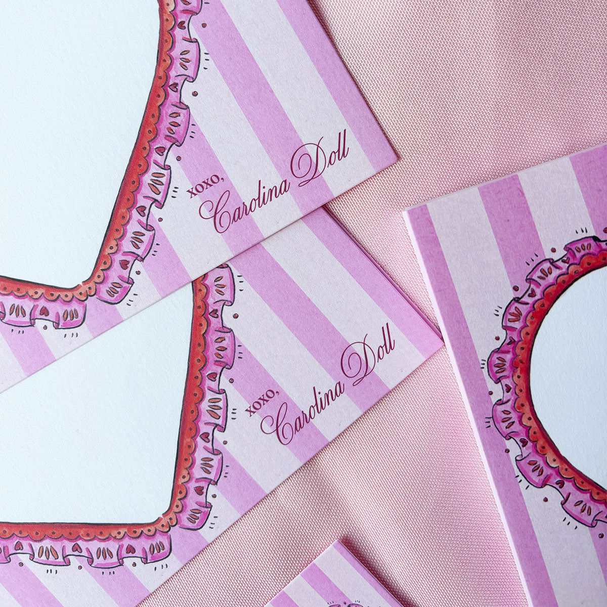 Vintage Valentine Heart Stationery