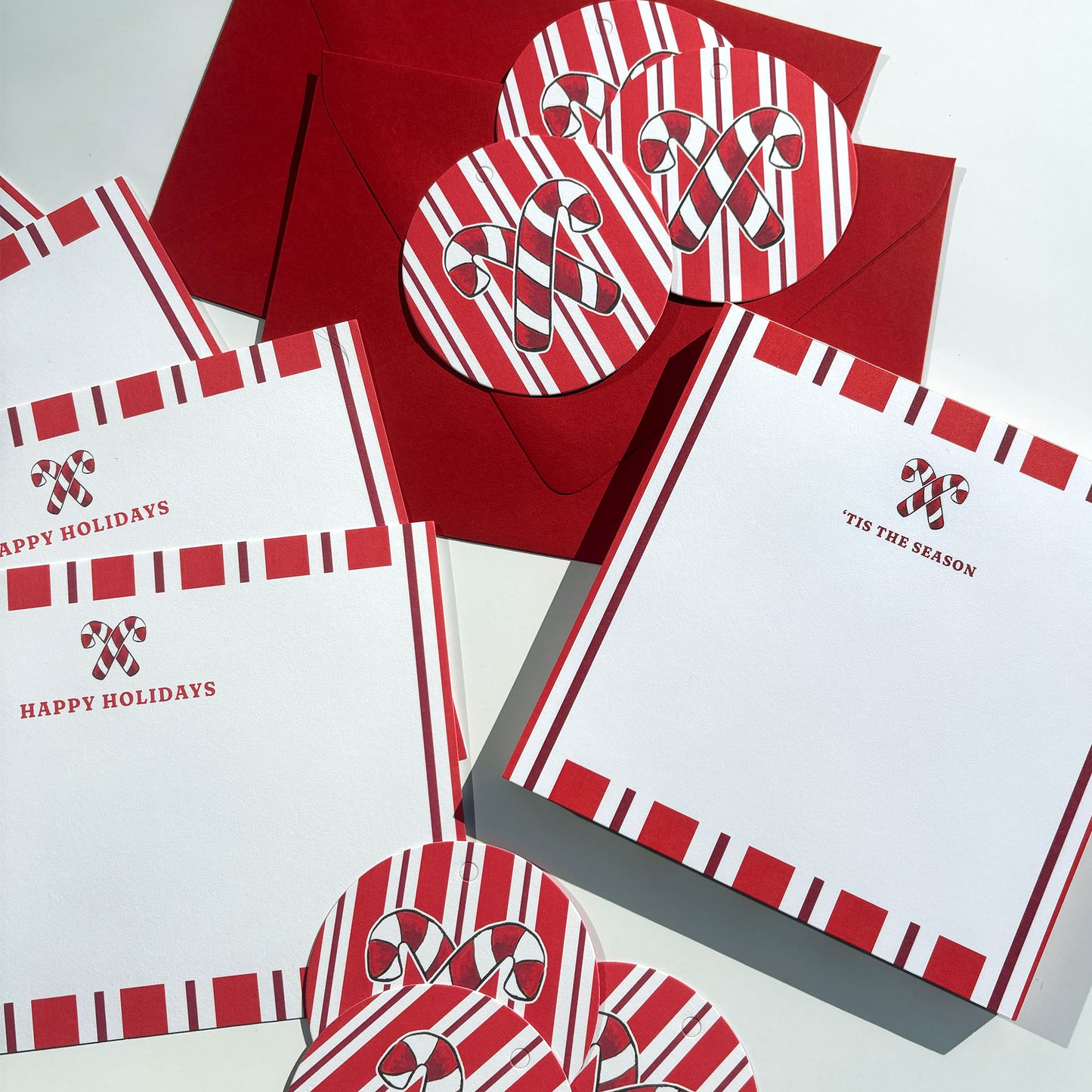 Candy Cane Stationery