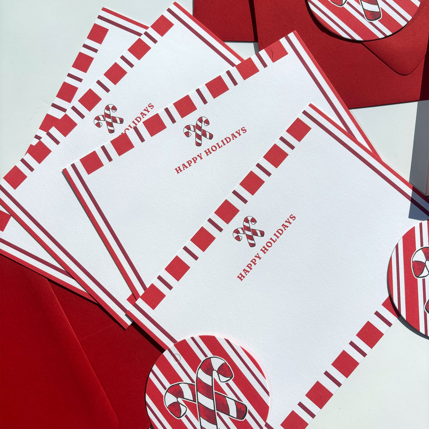 Candy Cane Stationery