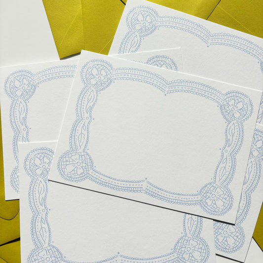 Blue Lace Stationery