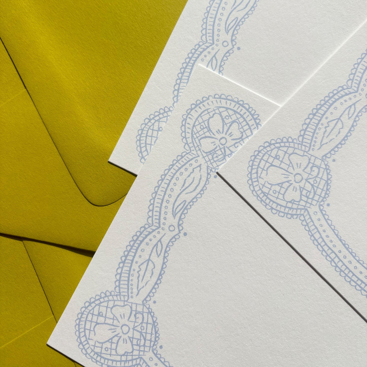 Blue Lace Stationery
