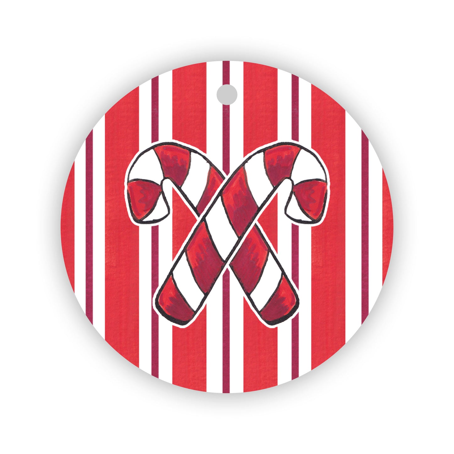 Candy Cane Gift Tag