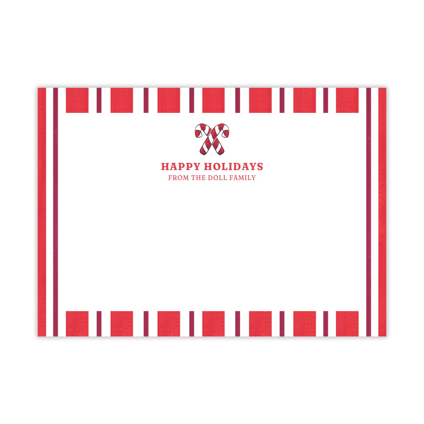 Candy Cane Stationery