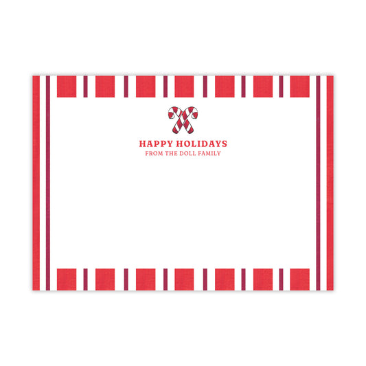 Candy Cane Stationery