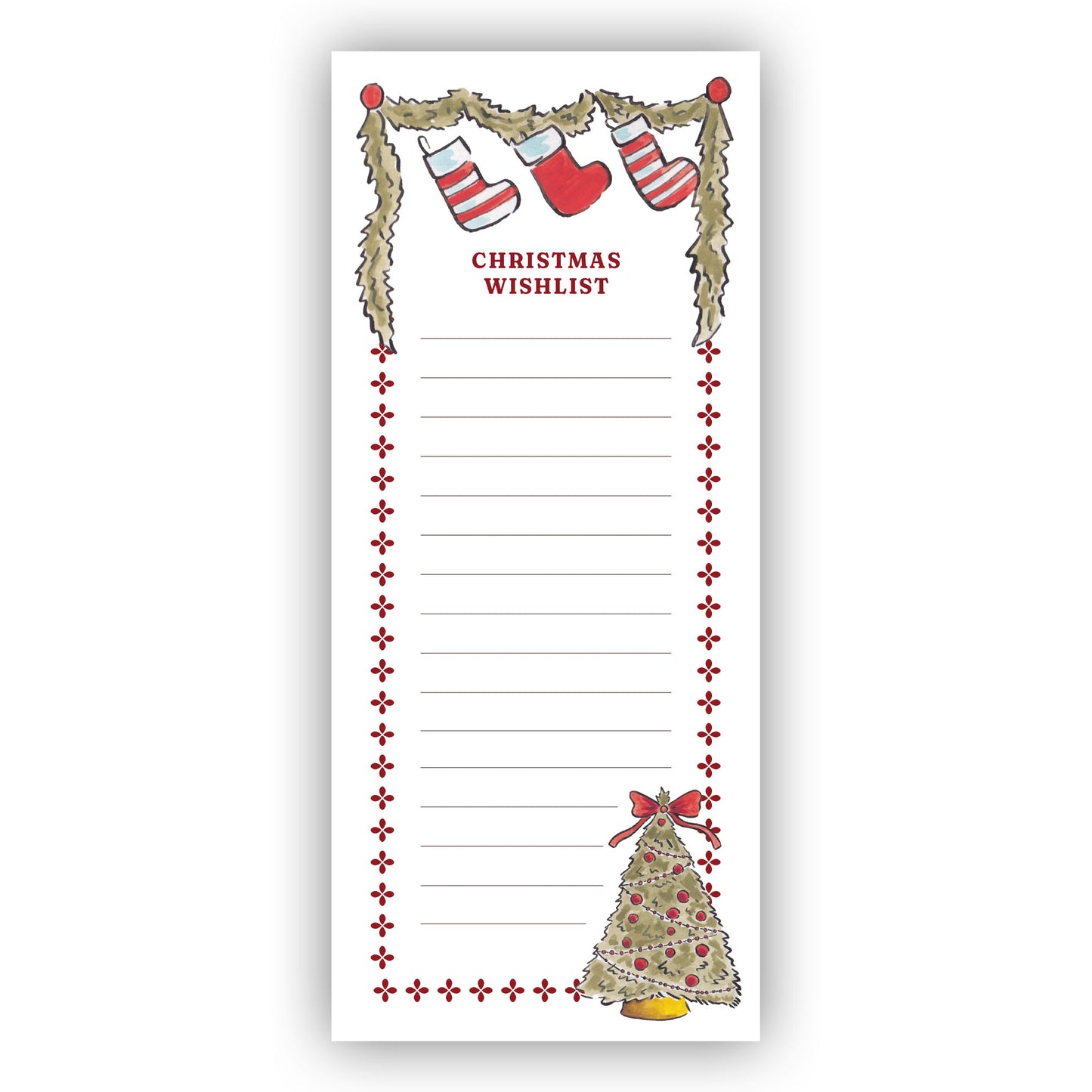 Christmas Wishlist Notepad