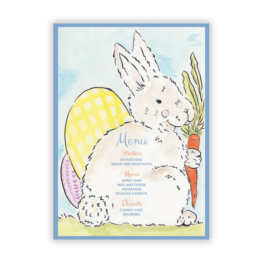 Cotton Tail Collection Menu