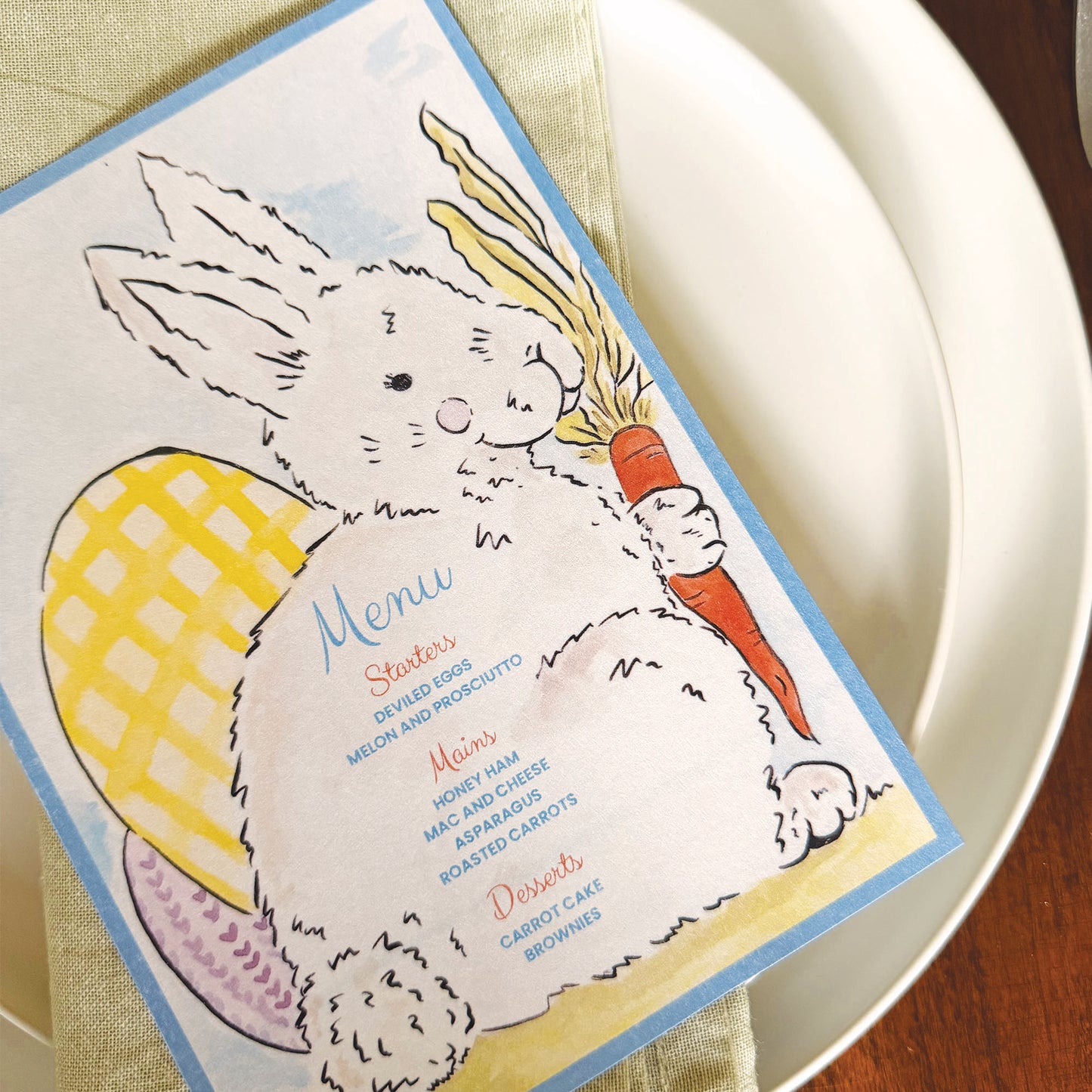 Cotton Tail Collection Menu