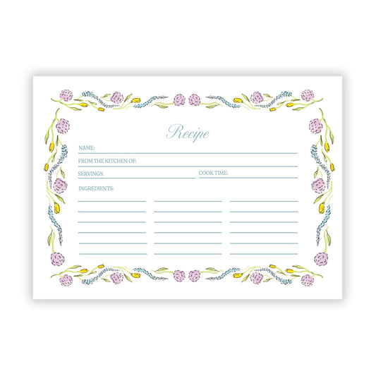 Cotton Tail Collection Recipe Card