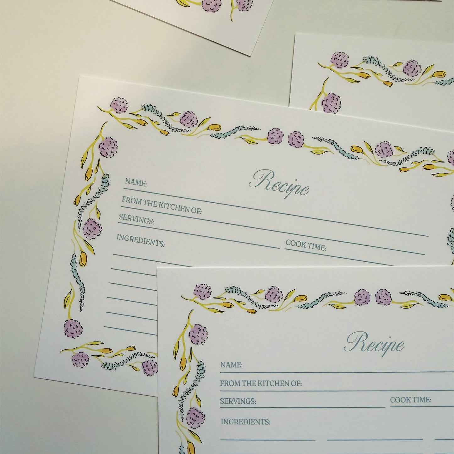 Cotton Tail Collection Recipe Card