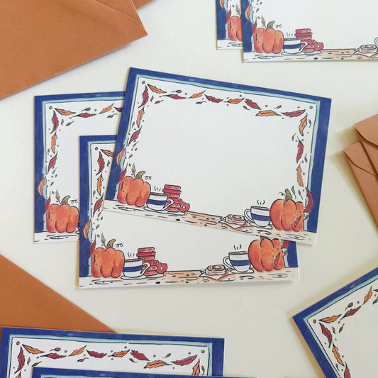 Fall Coffee Shop Stationery