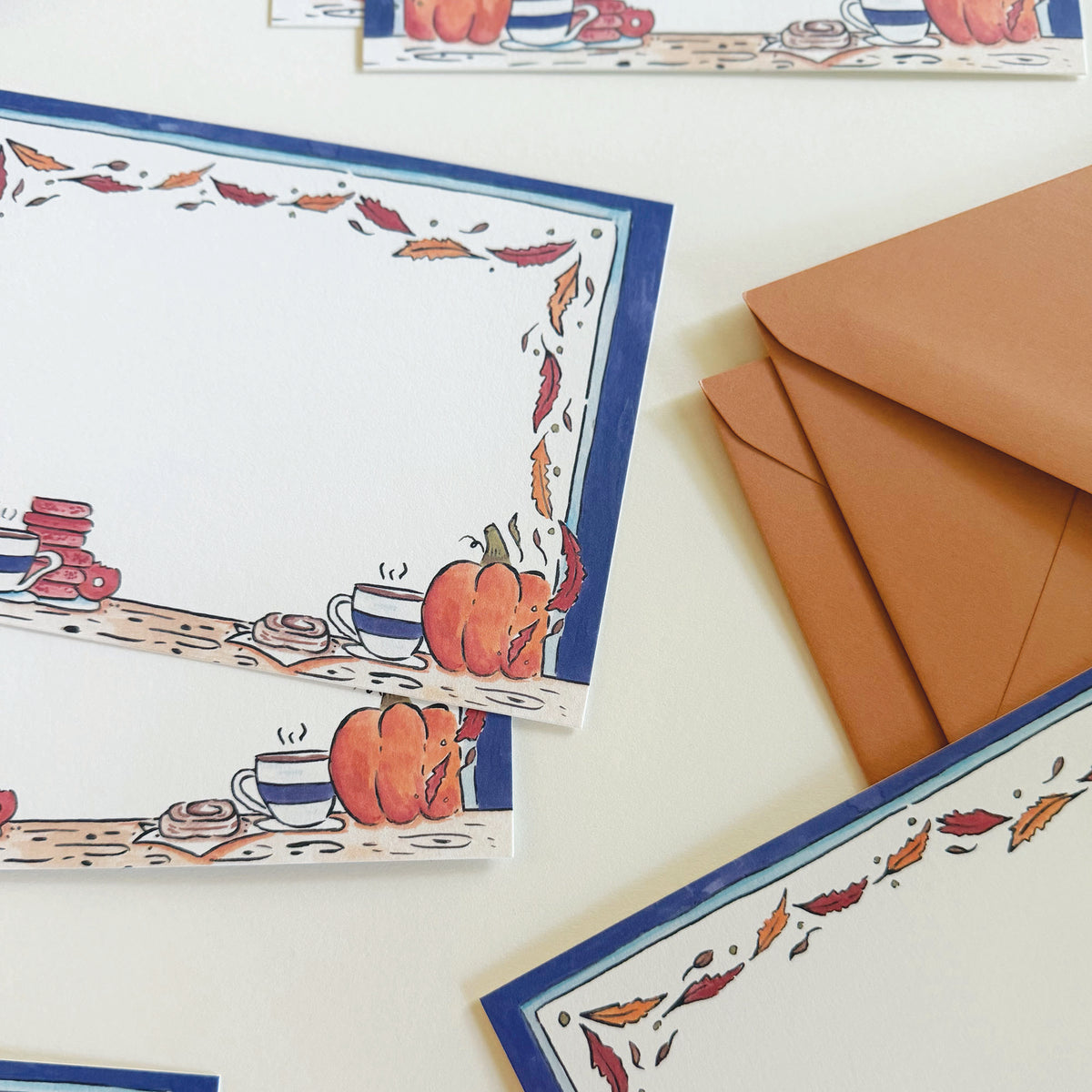 Fall Coffee Shop Stationery