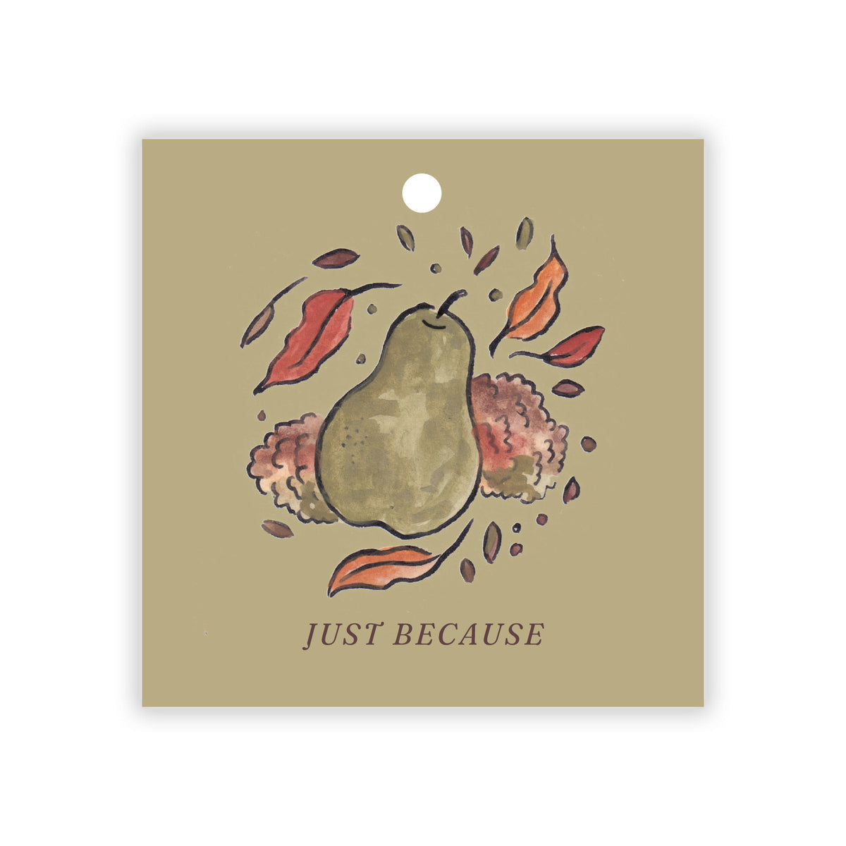 Dried Fall Florals Gift Tags