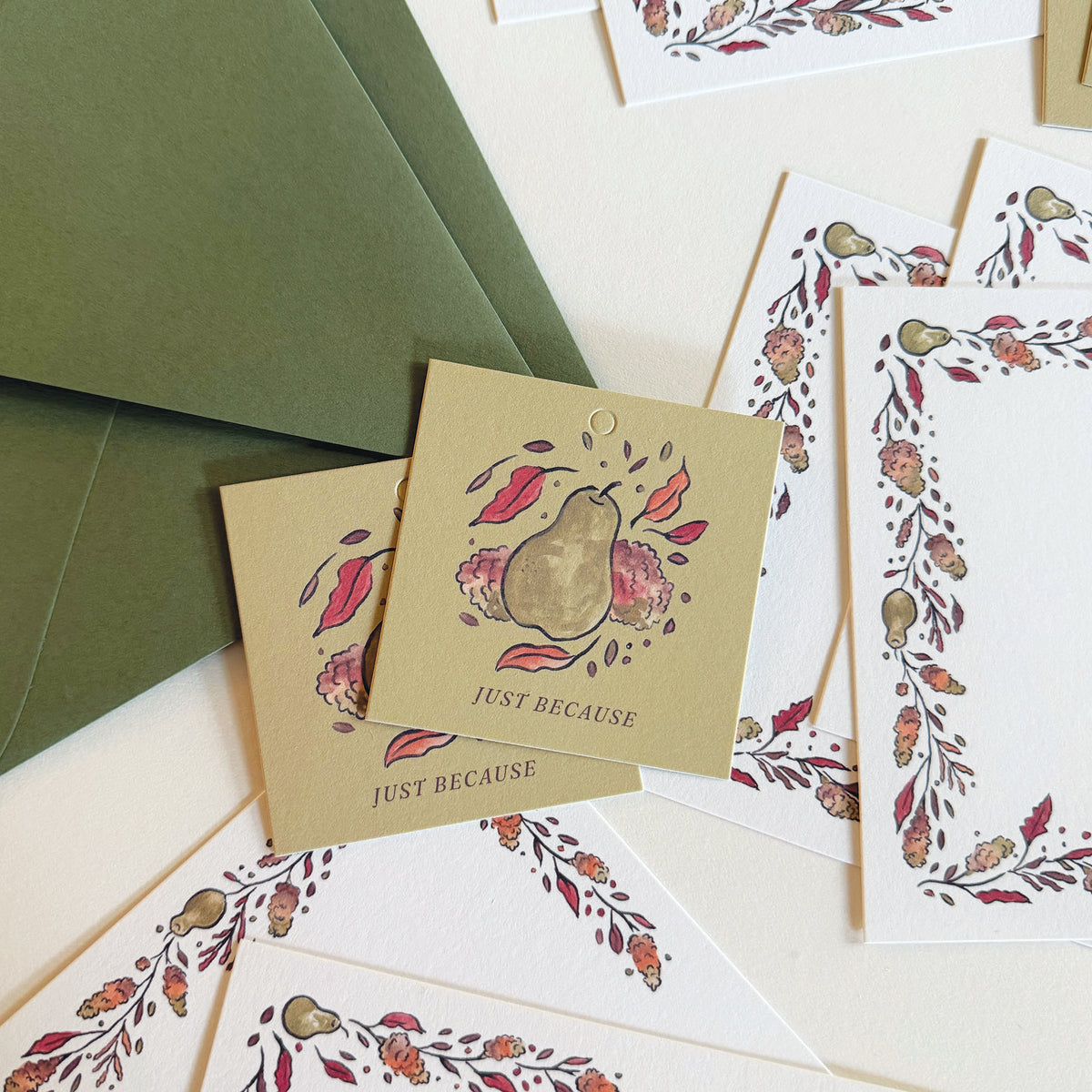 Dried Fall Florals Gift Tags