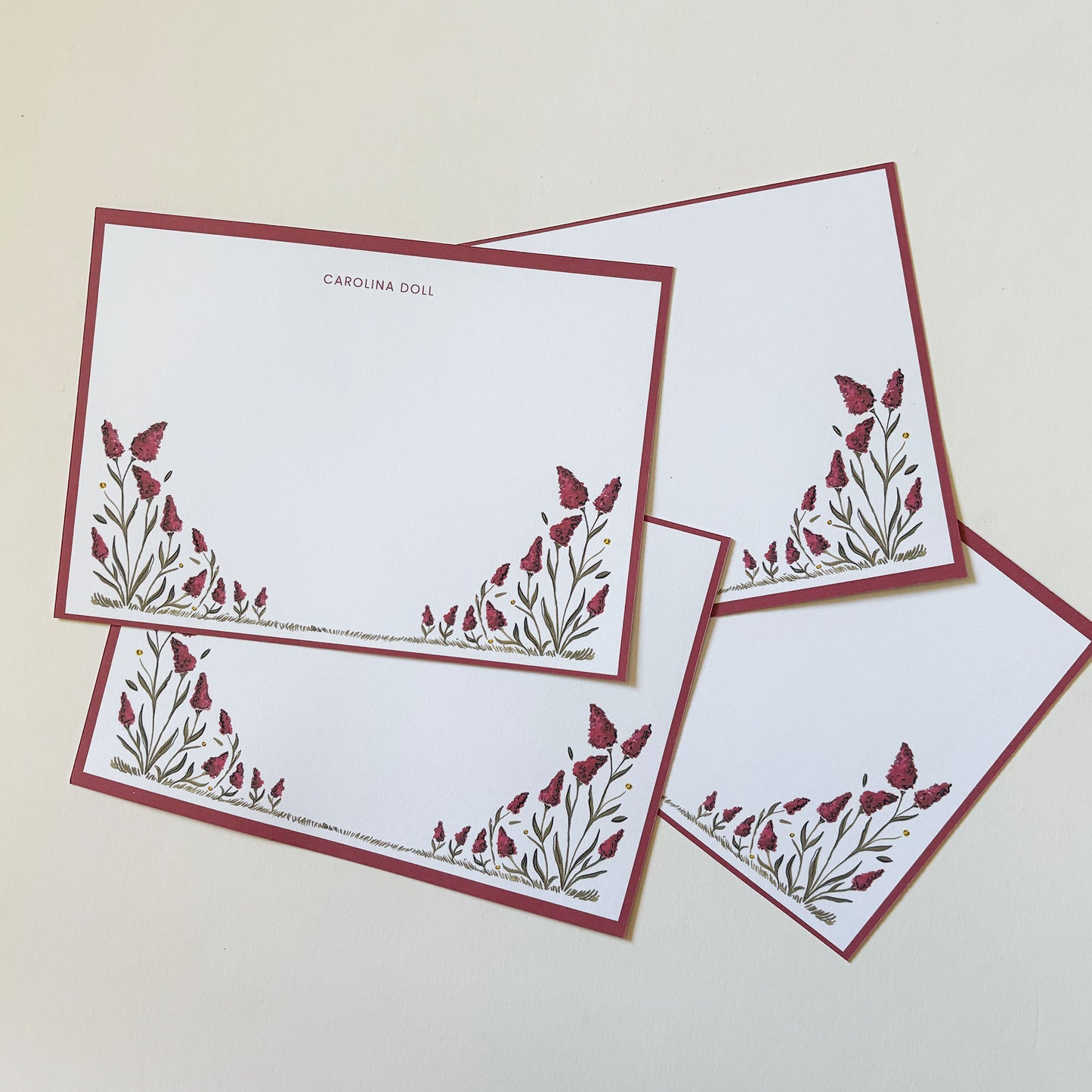 Fall Flowers Stationery