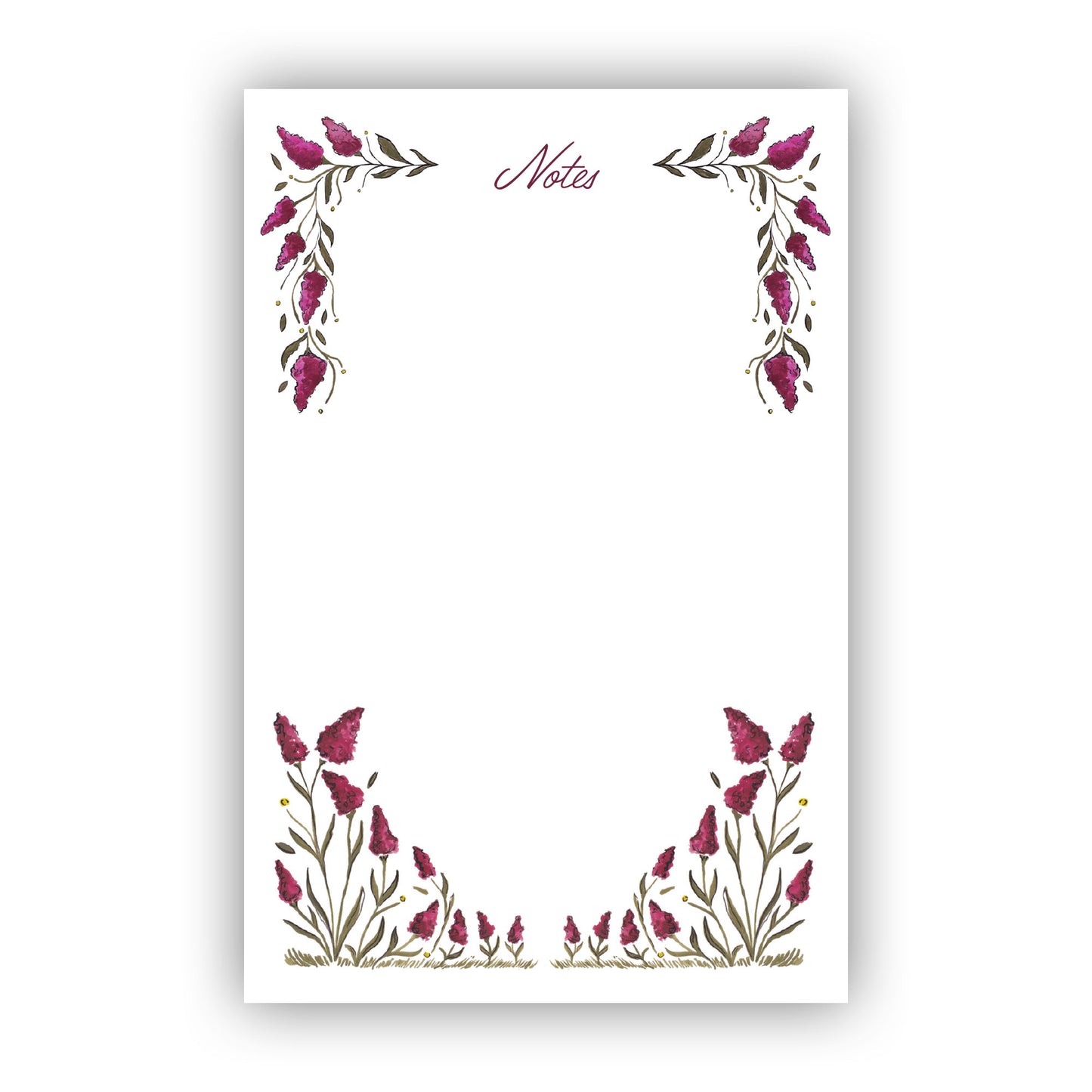 Fall Flowers Notepad