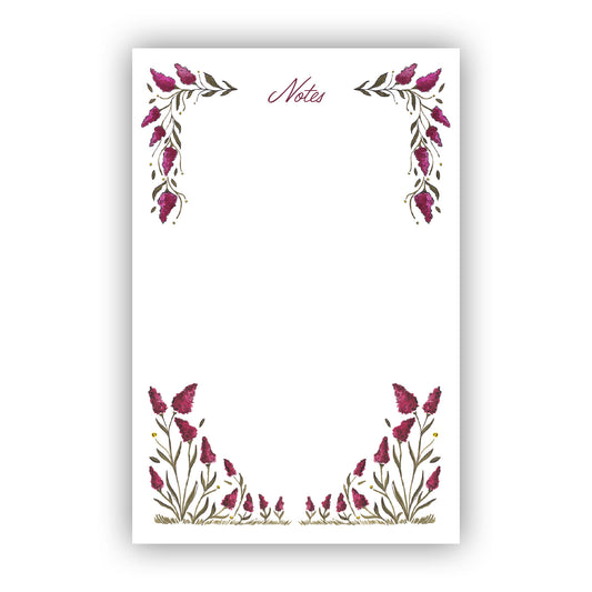 Fall Flowers Notepad
