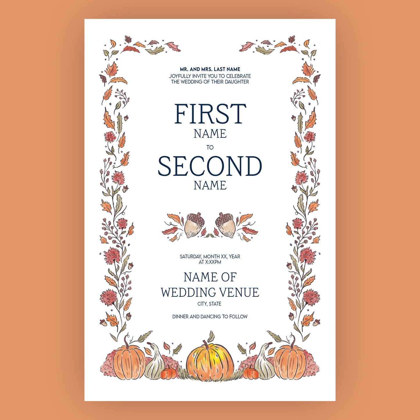 Fall Suite Main Invitation