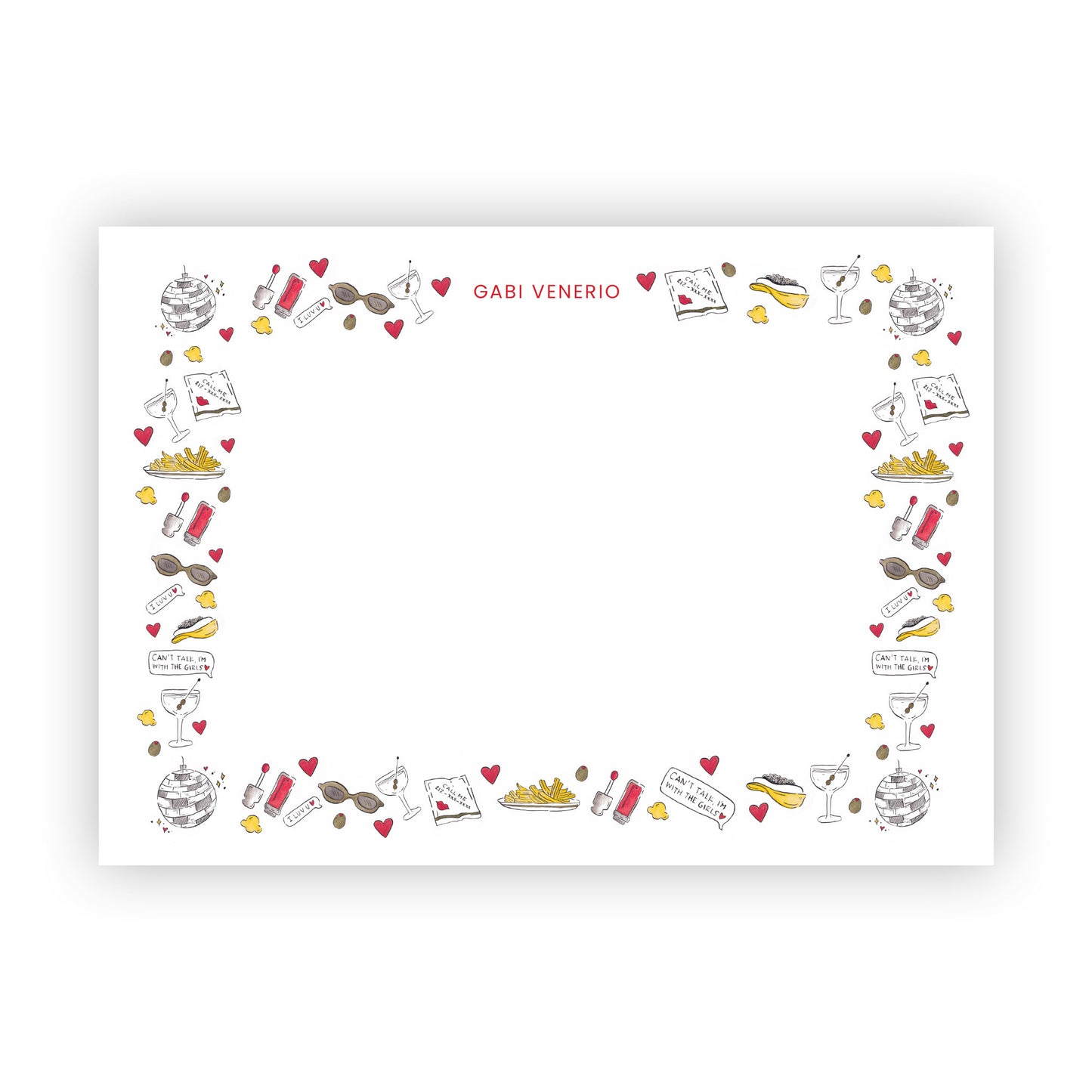 Girls Night Stationery