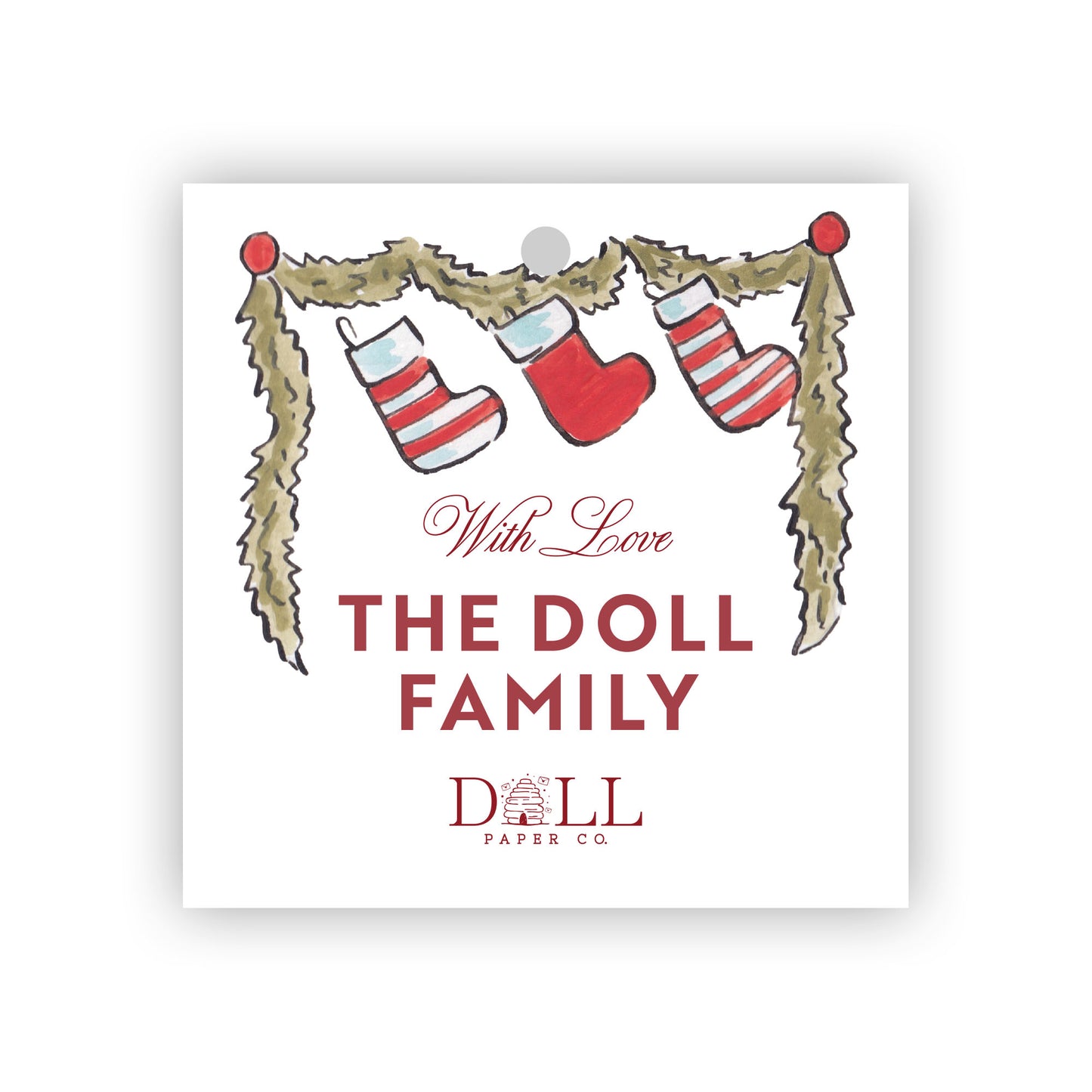 Holly Jolly Gift Tag