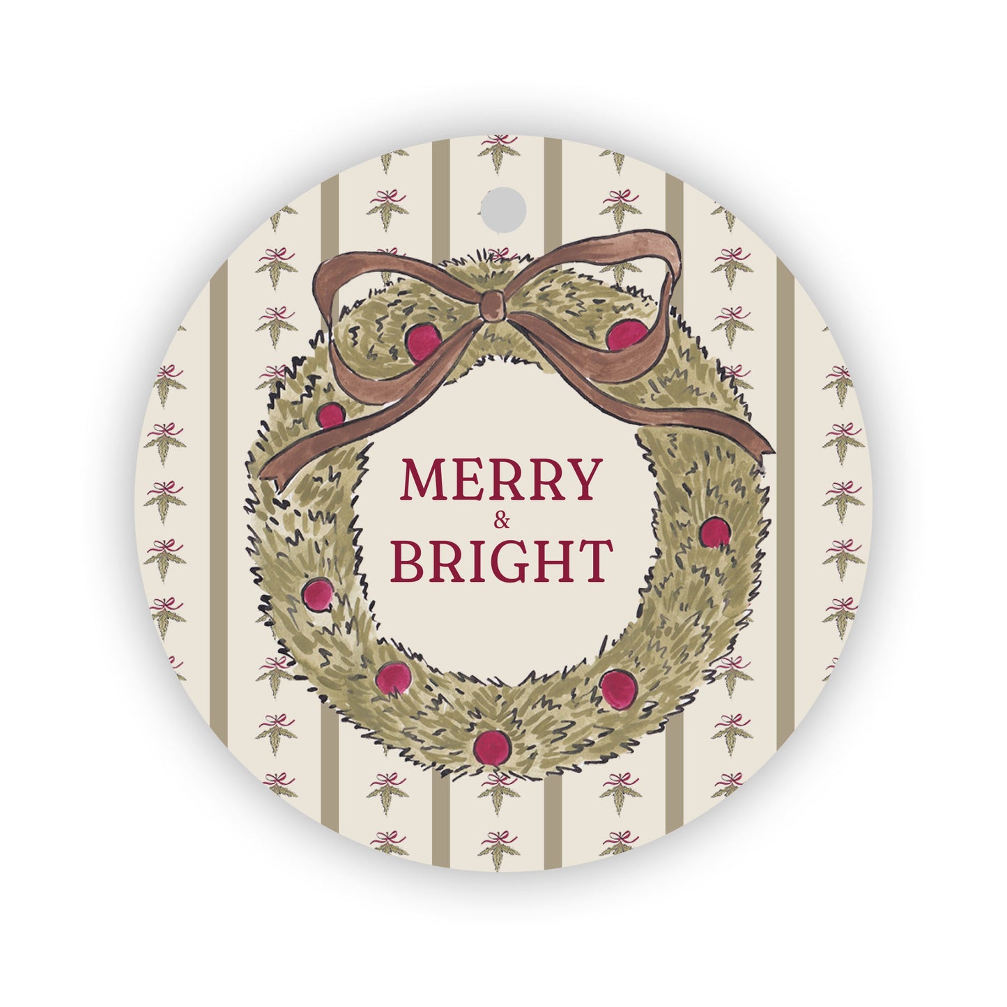 Jingle And Pine Gift Tag