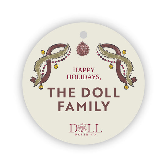 Jingle And Pine Gift Tag