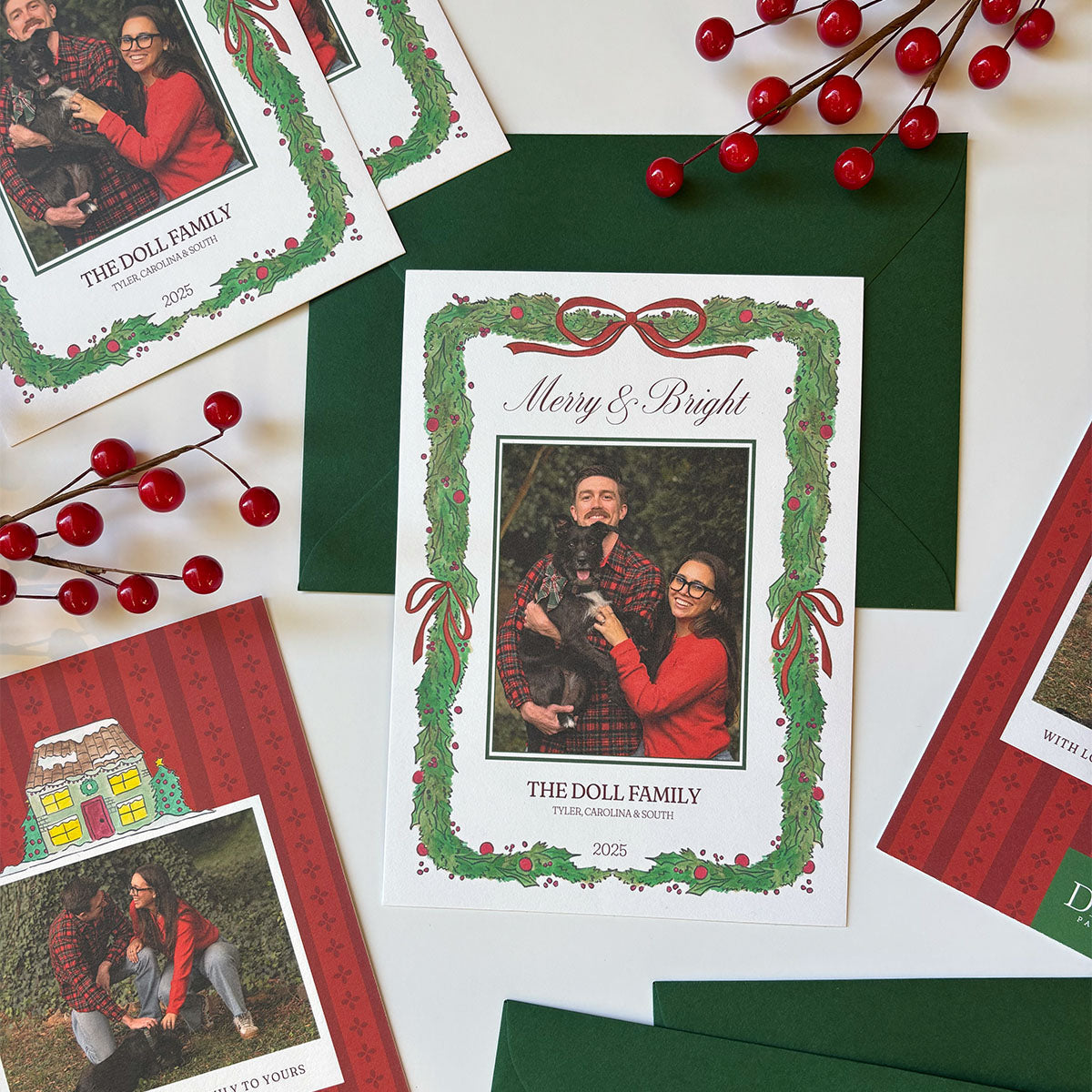 "Holly Jolly" Holiday Card