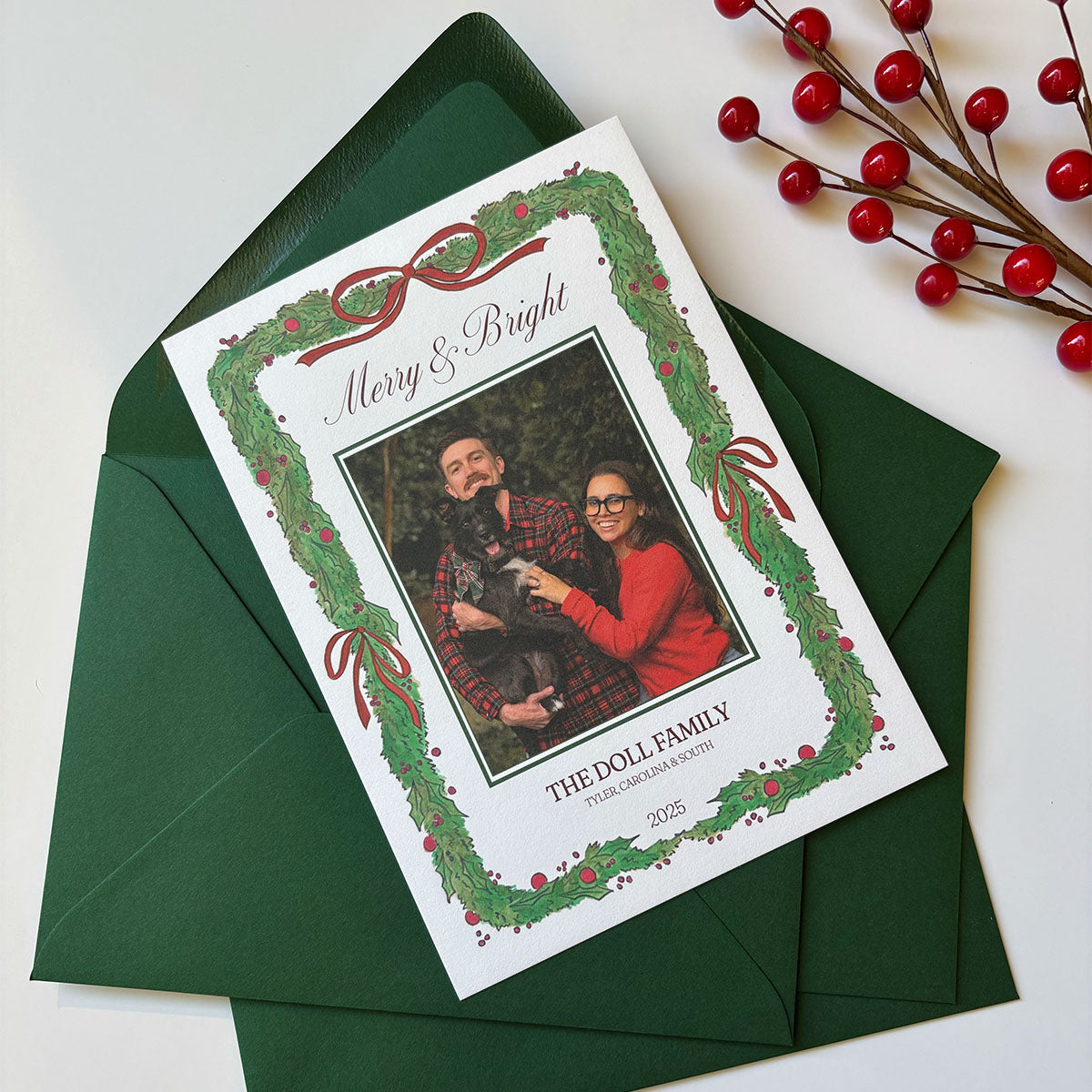 "Holly Jolly" Holiday Card
