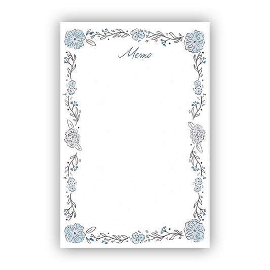 Blue Hydrangea Notepad