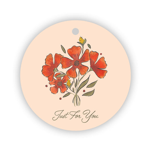 Orange Poppies Gift Tags
