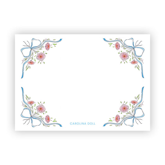 Peony Border Stationery