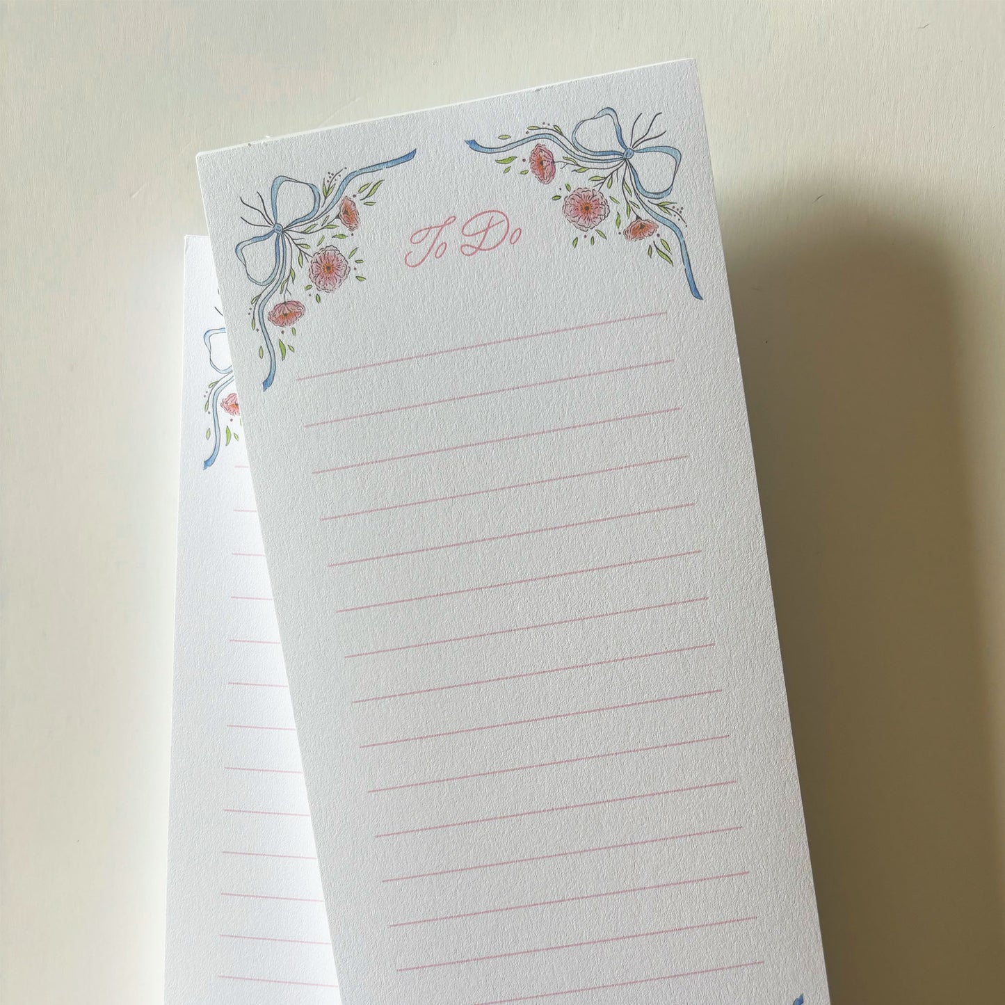 Peony Border Notepad