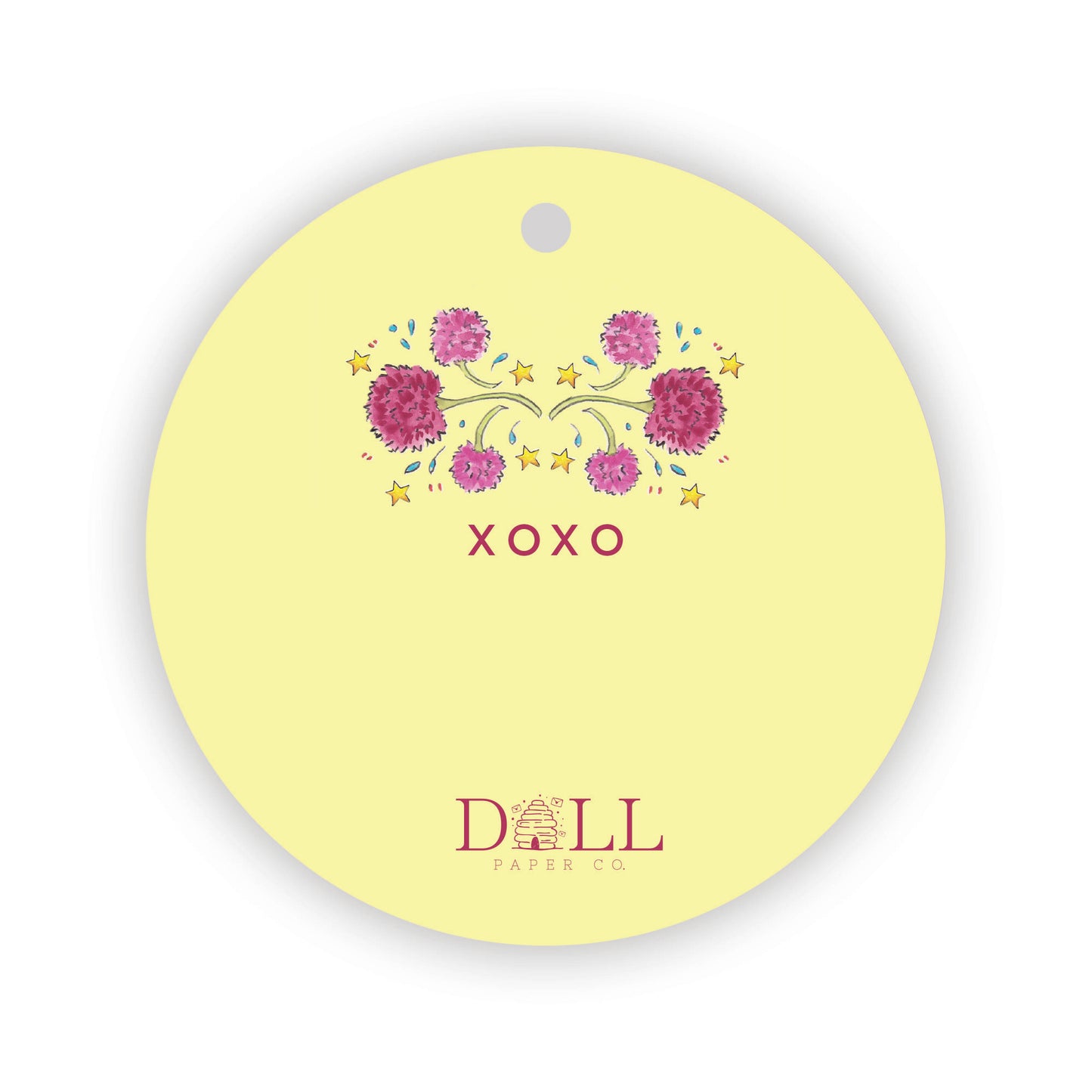 Pink Chrysanthemum Gift Tags