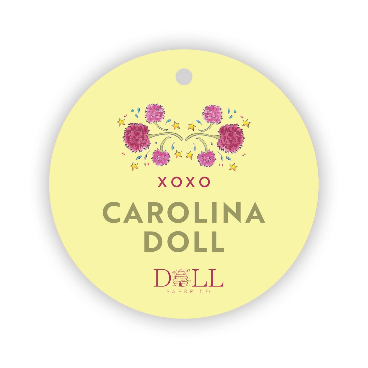 Pink Chrysanthemum Gift Tags