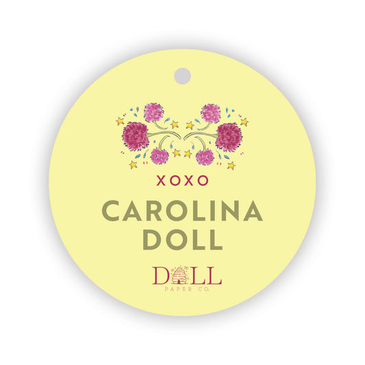 Pink Chrysanthemum Gift Tags