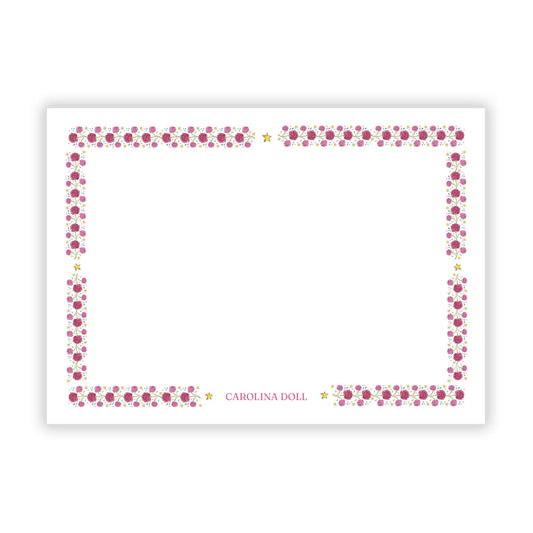 Pink Chrysanthemum Stationery