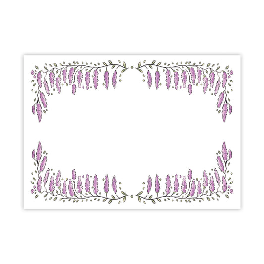 Lilac Floral Stationery