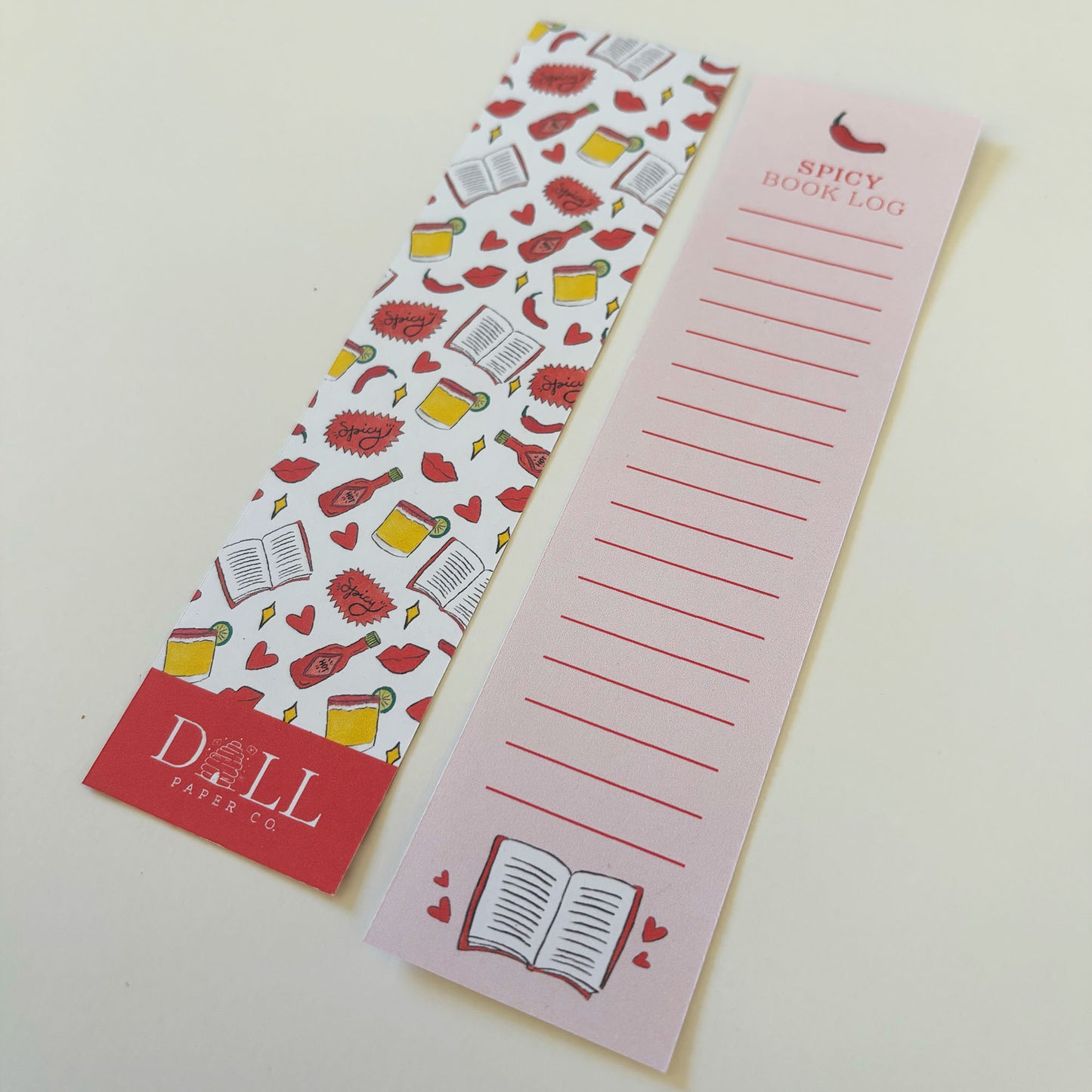 Spicy Books Only Bookmark