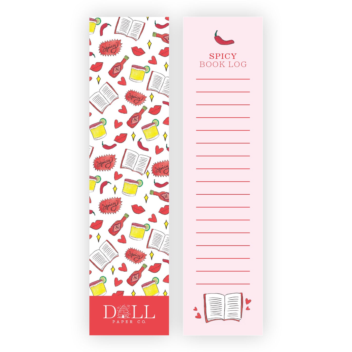 Spicy Books Only Bookmark