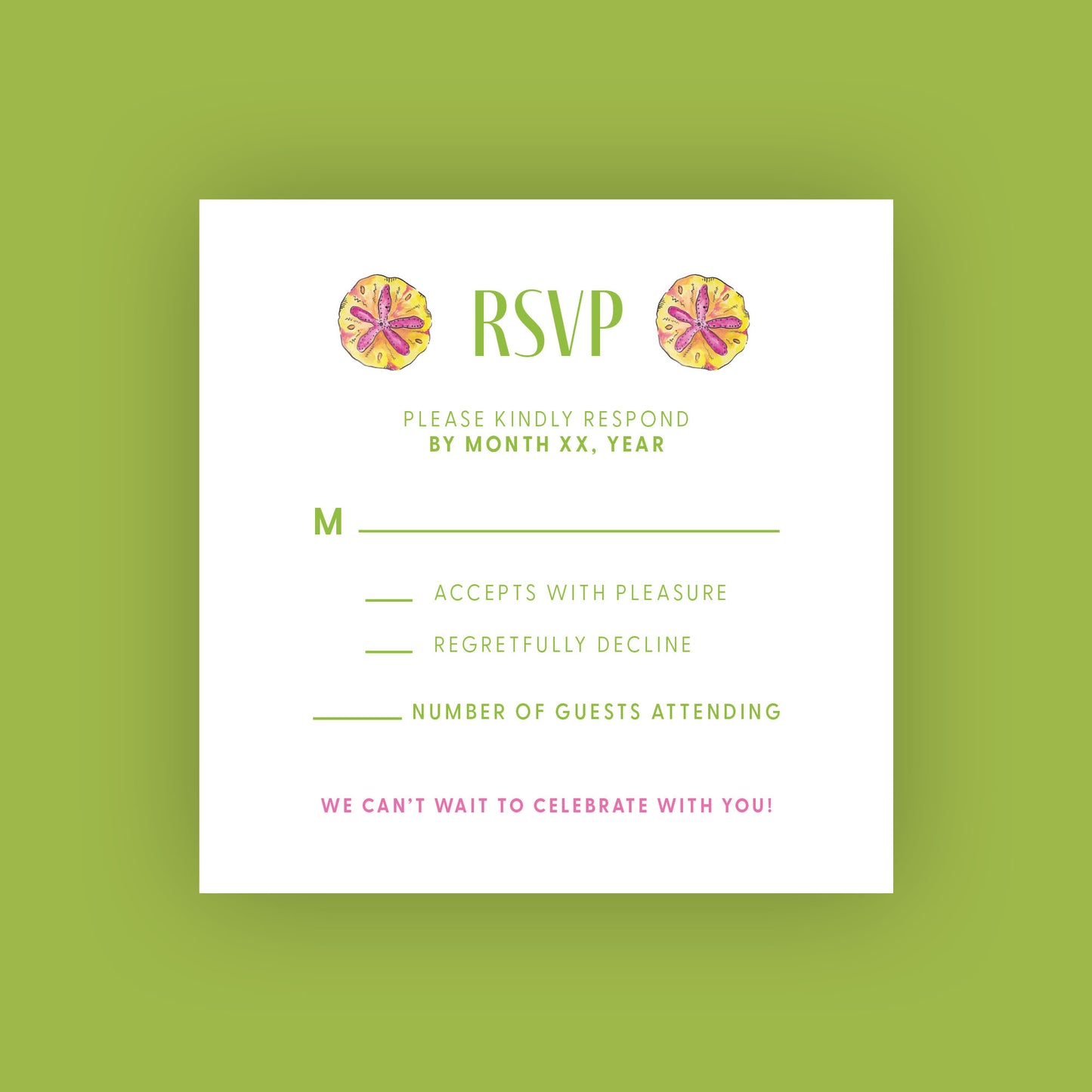 Summer Suite RSVP Card
